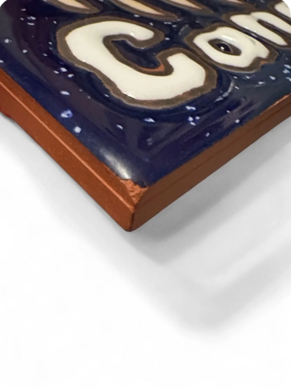 Earthtones Cancer Zodiac Hand Glazed Ceramic Decorative Southwest Art Tile